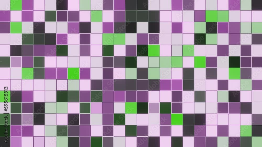 Poster digital colorful light neon squares pattern motion. abstract background of pixel led or grid lights 