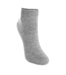 One light grey sock isolated on white