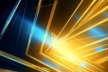 Vibrant World of Yellow Gold Blue Abstract Backgrounds