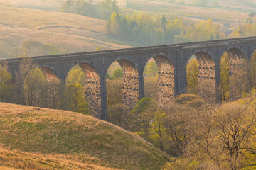 View of the Ribblehead Viaduct in Cumbria. UK.