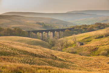 View of the Ribblehead Viaduct in Cumbria. UK.