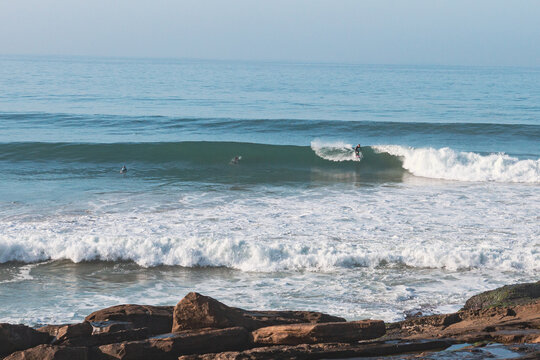 Morning surf at Anchor Point in Morocco