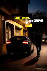 dont drink and drive campaign for life and car insurance, ai
