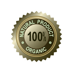 Round and rectangular green sign, emblem of ecology