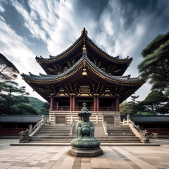 Fototapeta premium cultural and historical richness of our destination, with a shot of a local monument or landmark, ai