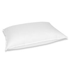 classic white pillow on a white background with a shadow