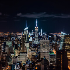 Fototapeta na wymiar new York city at night