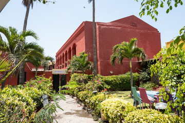 Maison coloniale sur l'île de Gorée au large de Dakar au Sénégal en Afrique noire