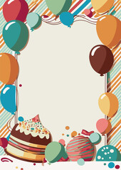 A set of festive vector backgrounds for text, perfect for adding a touch of celebration to your designs. Whether it's a birthday, wedding, baby shower, or party, these backgrounds feature colorful ele