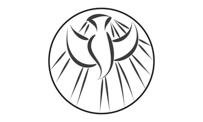  Pentecost poster design for print or use as card, flyer or T shirt