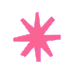 Obraz premium Pink abstract organic shapes. Minimalist geometric elements. Trendy modern graphic element vector Illustrator