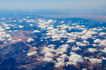 Aerial view of the Sinai desert. Sinai peninsula