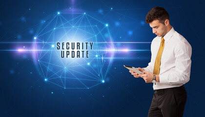 businessman thinking about security concept © ra2 studio