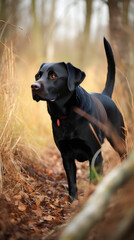 czarny labrador, Generative AI
