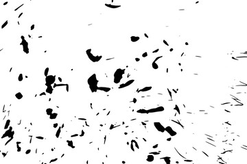 Rustic grunge texture with grain and stains. Abstract noise background. PNG graphic illustration with transparent background.