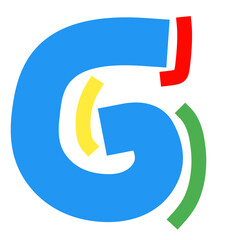 Alphabet font recolorable