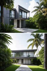 Modern house, generative ai