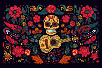 Beautiful vector illustration with design for Mexican holiday 5 may Cinco De Mayo