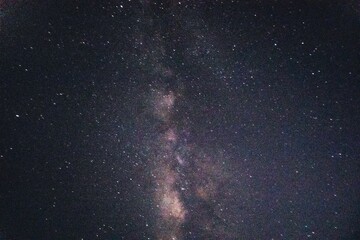 Milky Way with stars in night sky 