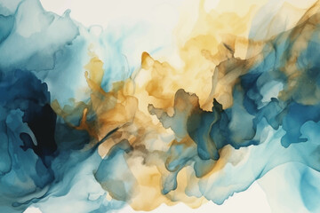 Abstract splashed watercolor textured background.
