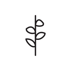 Planting vector line icon. Seedling flat sign design. Planting nature leaf symbol pictogram. UX UI isolated icon of seedling planting leaf. Linear icon outline seed symbol