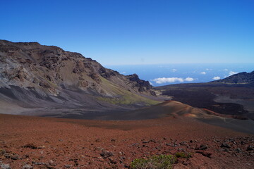 Haleakala volcano. Lunar landscape on the Island of Maui - Hawaii - USA