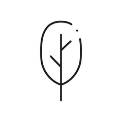 Tree vector line icon. Tree flat sign design. Tree symbol isolated pictogram. UX UI linear icon outline sign