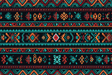 Ethnic seamless pattern. Traditional ornament background