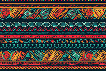 Ethnic seamless pattern. Traditional ornament background