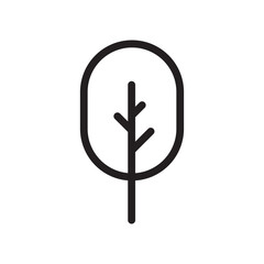 Tree vector line icon. Tree flat sign design. Tree symbol isolated pictogram. UX UI linear icon outline sign