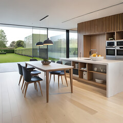 modern dining room