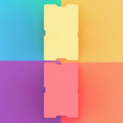 colorful social post template