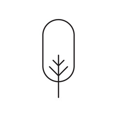 Tree vector line icon. Tree flat sign design. Tree symbol isolated pictogram. UX UI linear icon outline sign