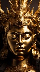 Obraz premium A gold statue of Shiva