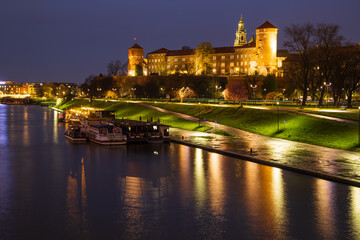 Widok na Wawel w Krakowie