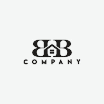 Classic Letter BB BH HB BHB Monogram Luxury Vintage Style Elegant