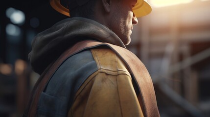 A construction worker or foreman at a construction. Al generated