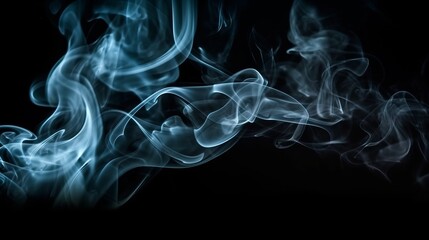 Fototapeta premium Abstract smoke in dark background. Al generated
