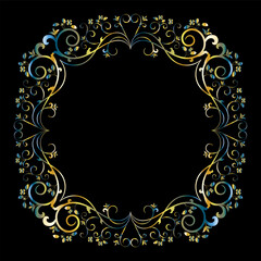 Decorative frames, Retro ornamental frame, Vintage rectangle ornaments and ornate border