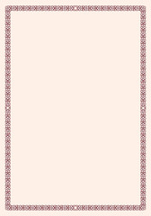 Vector frame with flowers