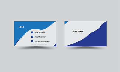 Modern creative business card design luxury template