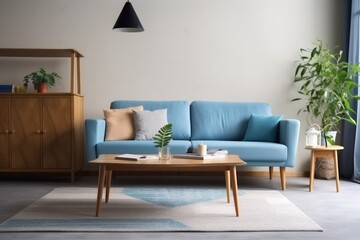 interior background render modern house decoration comfortable luxury decor cushion style furniture three-dimensional. Generative AI.
