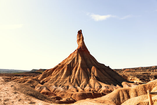 Desert landscape with rough stones