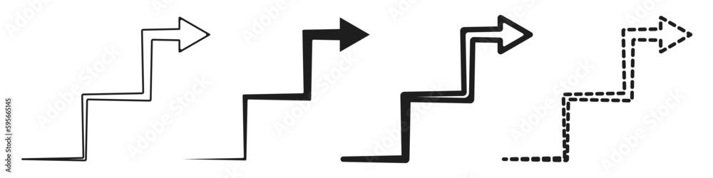 Poster arrows up vector. growing arrows vector set. business growth vector. head up. pointer arrow up. dire