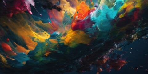 Obraz na płótnie Canvas Colorful Chaos, generative ai