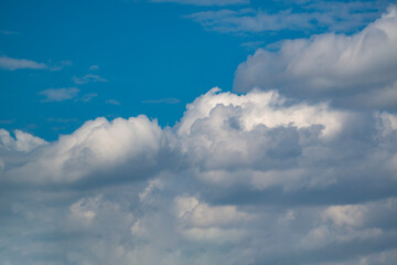 Blue sky background with clouds