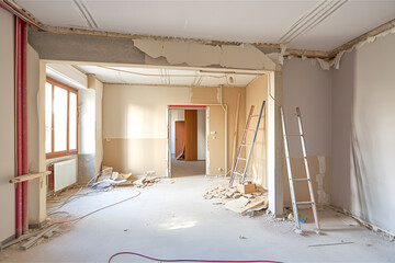 apartment not renovated room before renovation generative ai