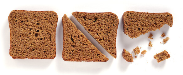 Slices of small rye bread