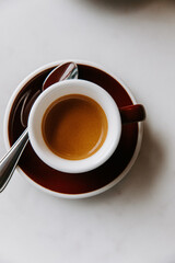 Espresso with Cup and Saucer