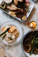 Plates of Gourmet Food